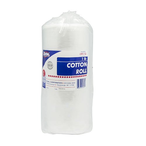 COTTON ROLL, N/S 1LB 2"X25'