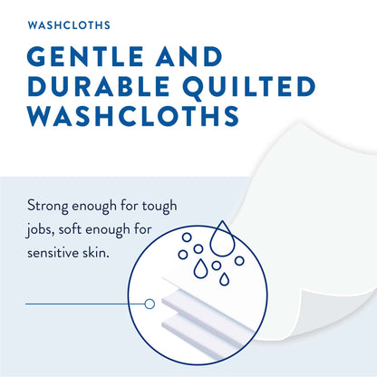 WASHCLOTH, PREVAIL SF PK DISP12"X8"