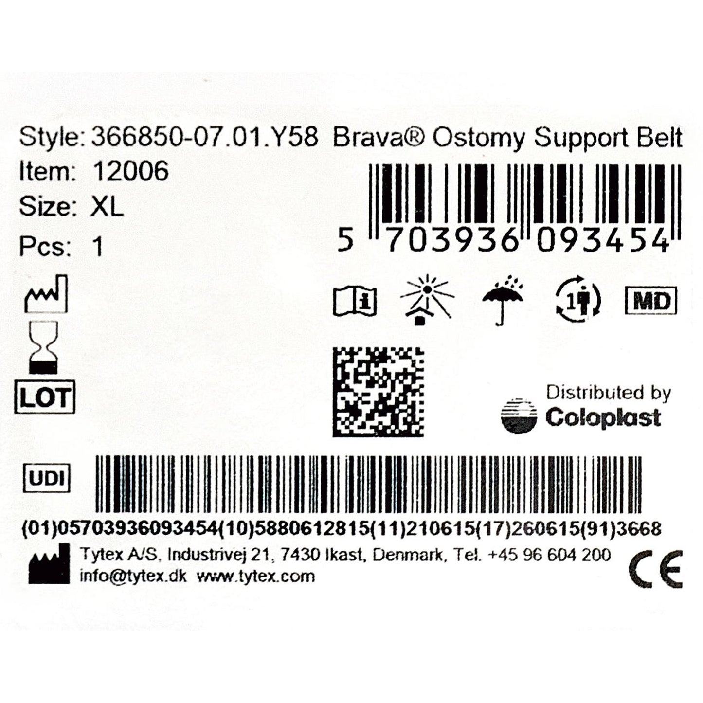 BELT, OSTOMY BRAVA SUPPORT XLG