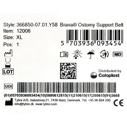 BELT, OSTOMY BRAVA SUPPORT XLG