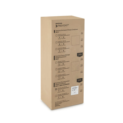CONTAINER, SHARPS PHARMA WHT/BLU 18GL