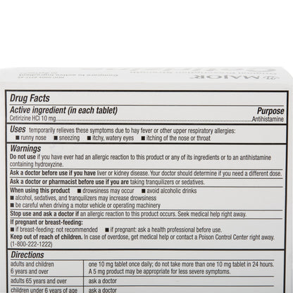 CETIRIZINE HCL, TAB 10MG