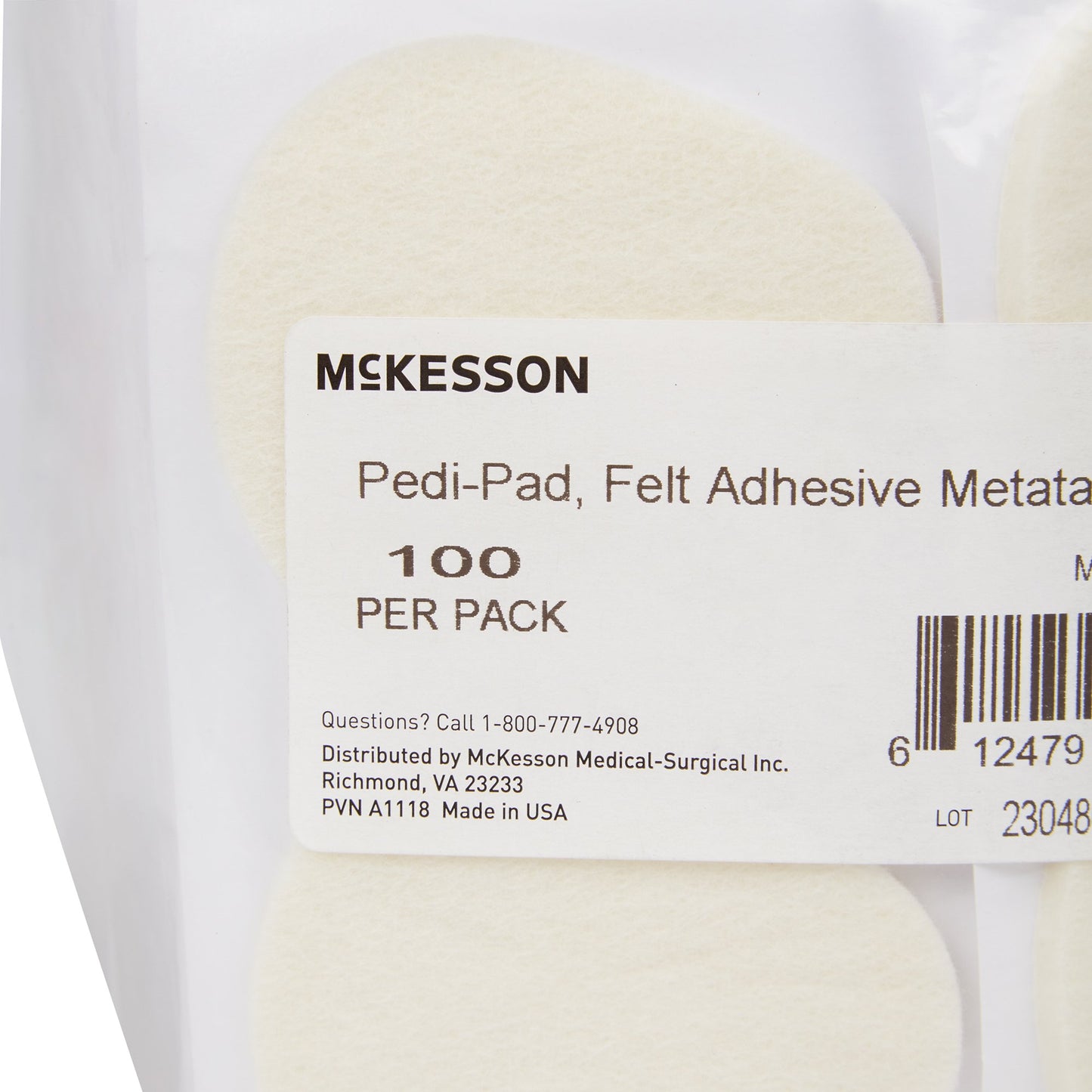 PAD, FELT ADH METATARSAL 1/8"