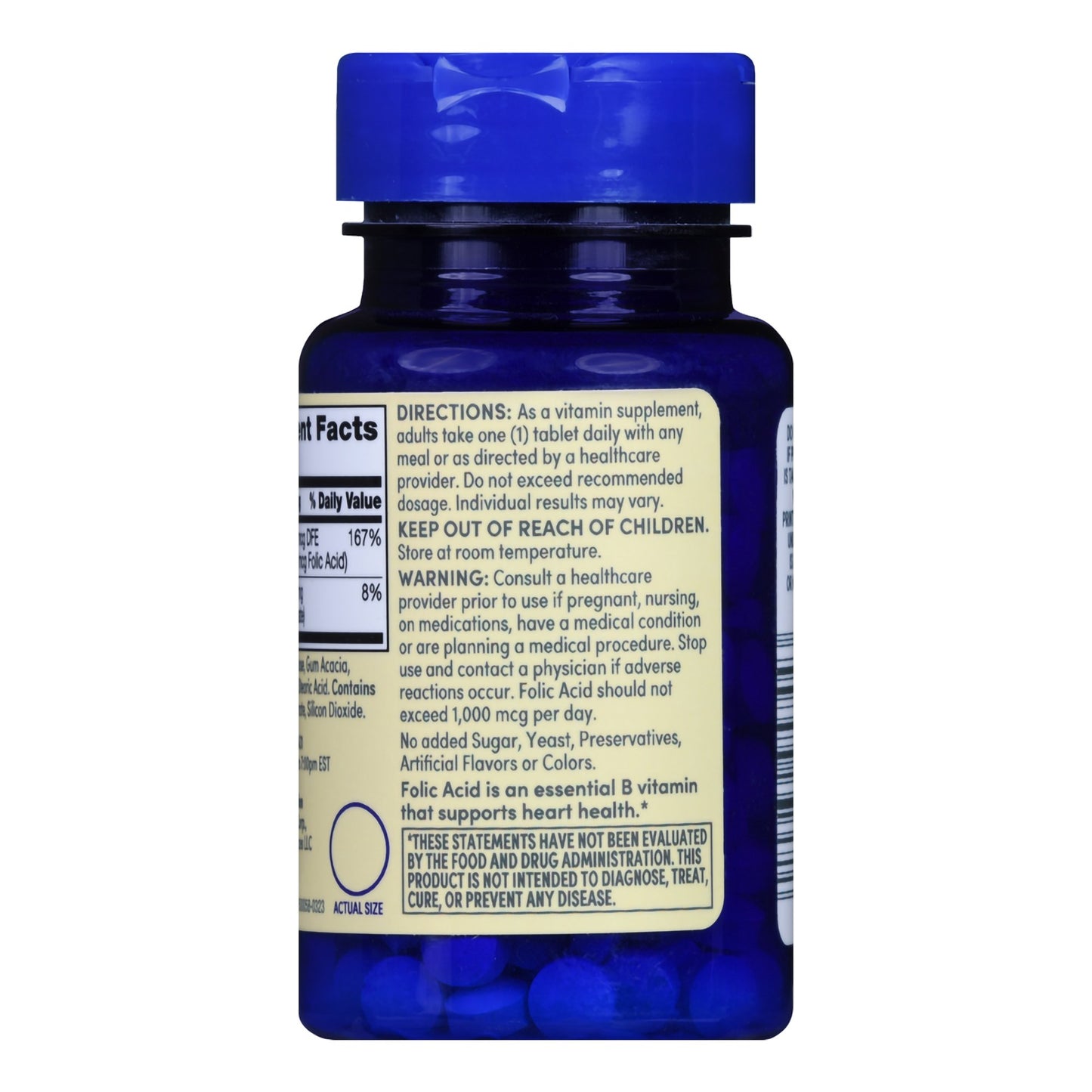 FOLIC ACID, TAB FT SM 400MCG