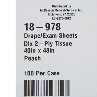 SHEET, DRAPE 2PLY PEACH 40X48