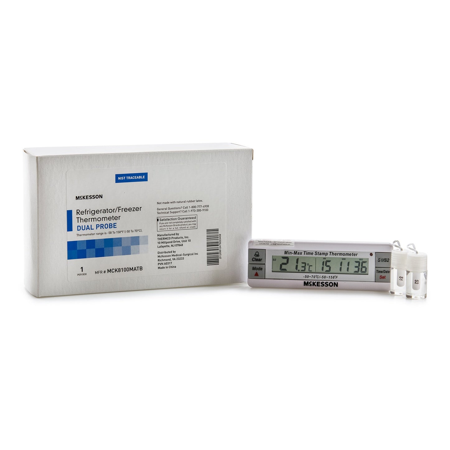 THERMOMETER, REFRIG/FRZR DUALPROBE ACC 1.0/RES 0.1