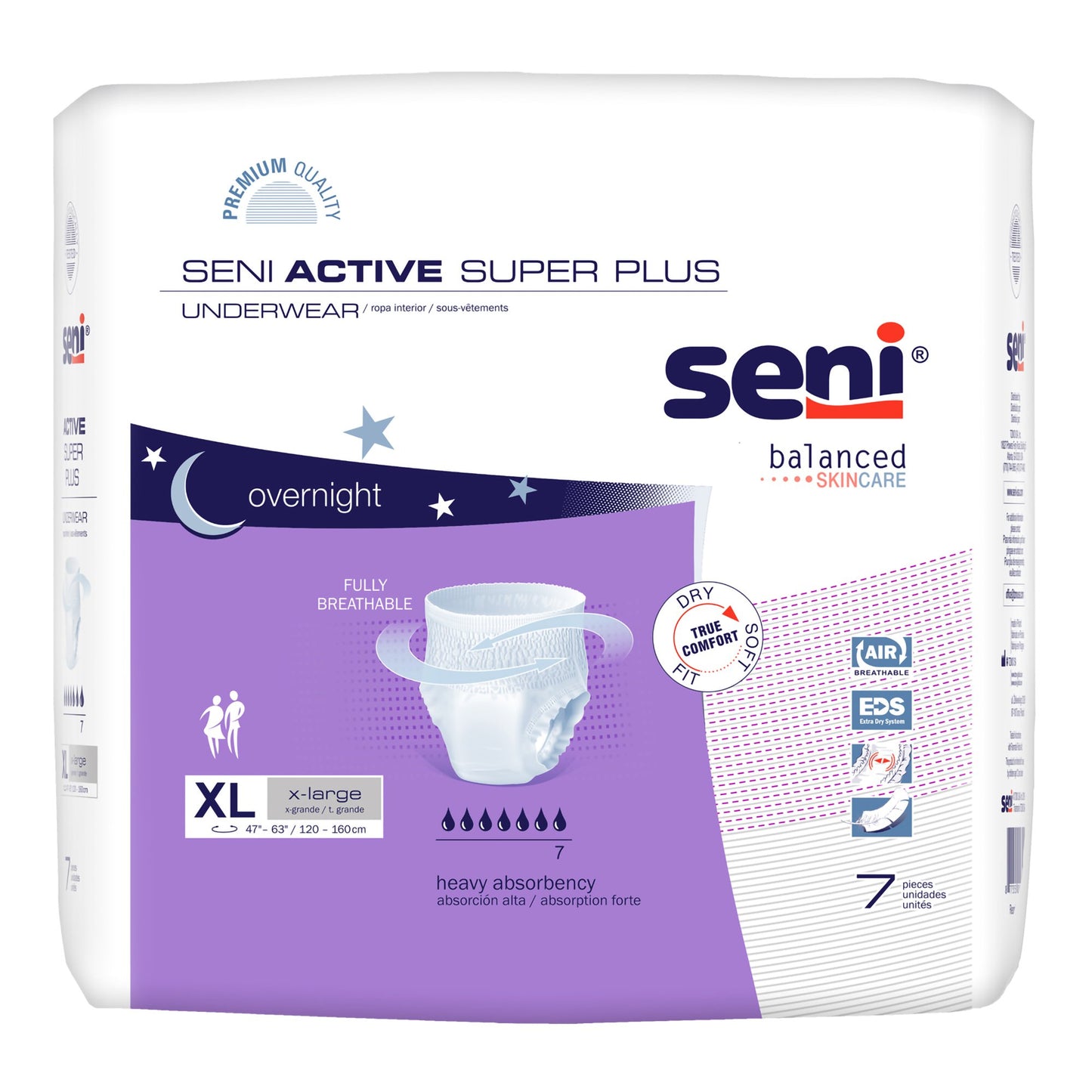UNDERWEAR, INCONT ACTIVE SUPER+ XLG 47"-63"