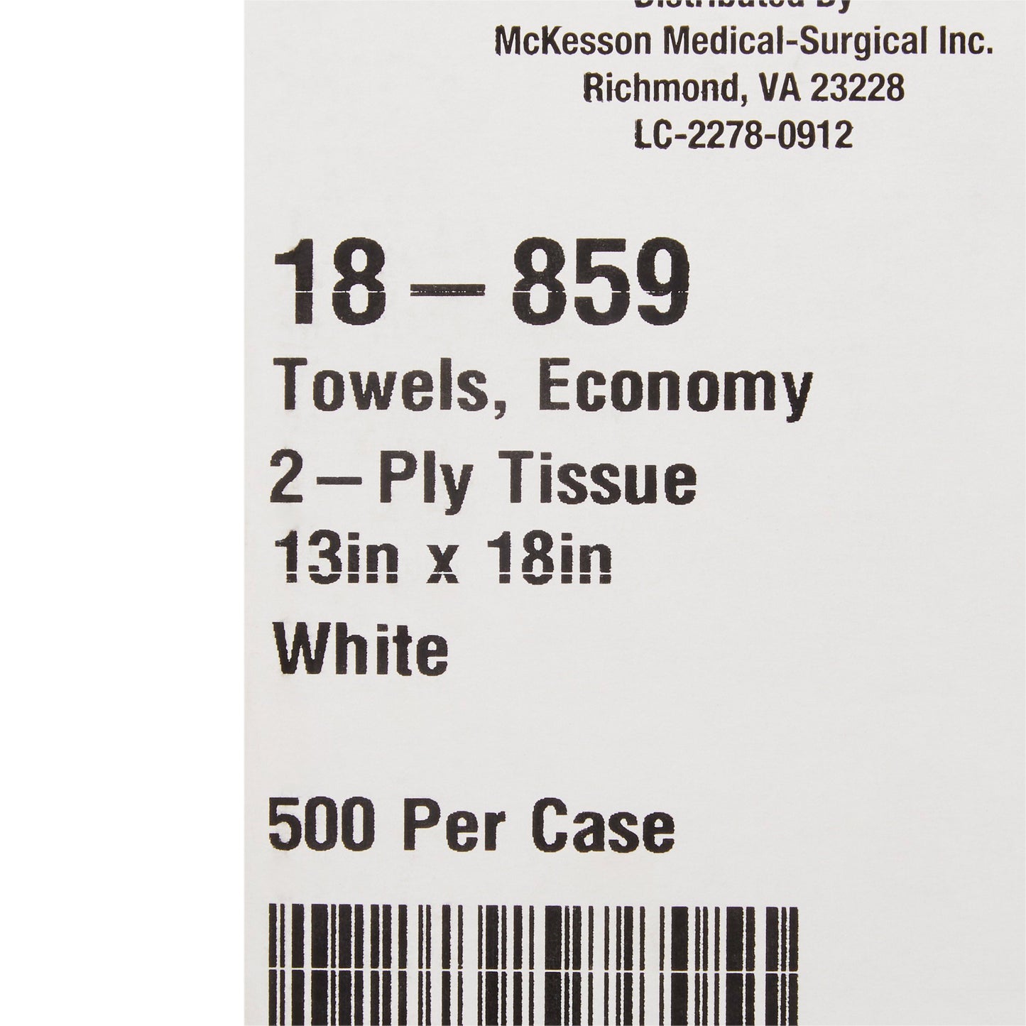 TOWEL, PRO 2PLY WHT 13X18