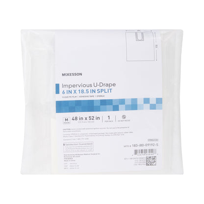 DRAPE, SURGICAL ORTHO IMPERVIOUS W/SPLIT 48"X52"
