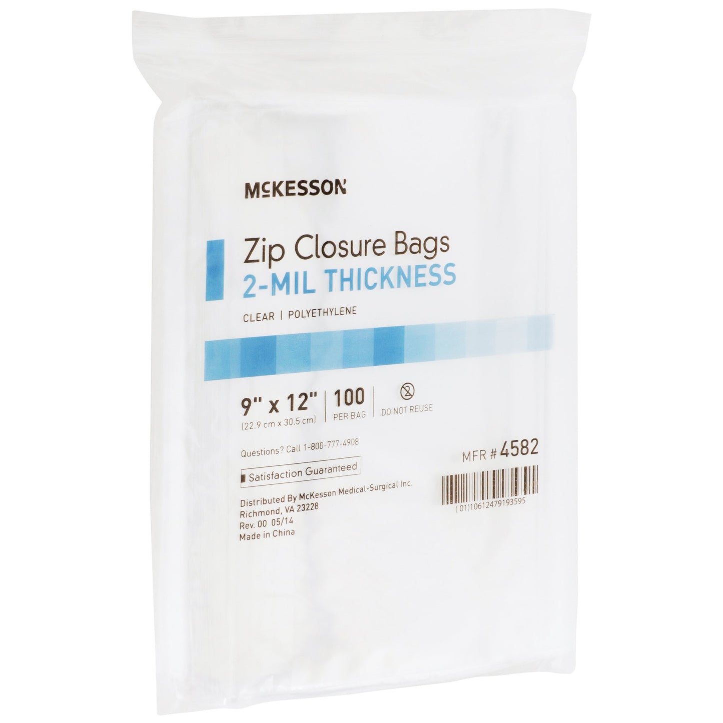 BAG, ZIP LOCK 9X12