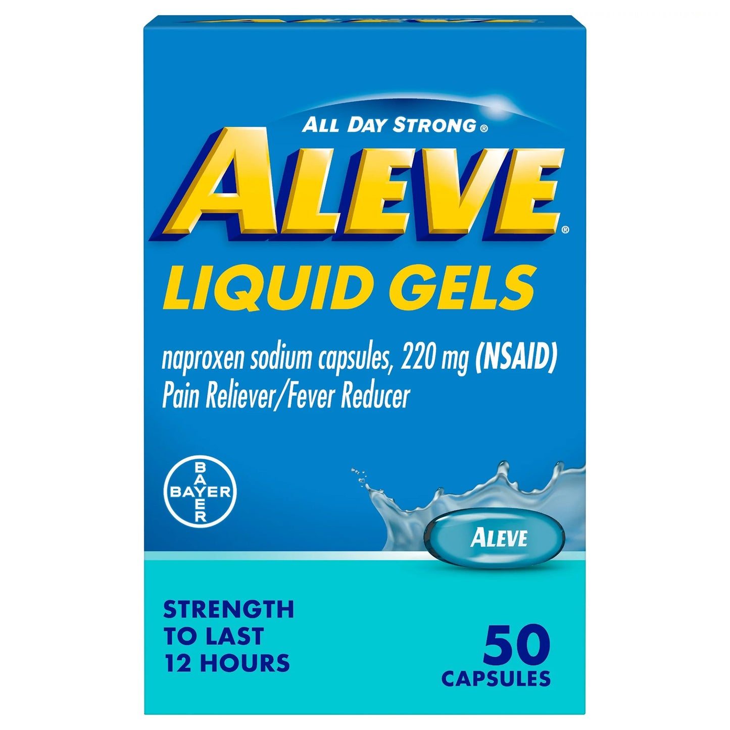 ALEVE, CAP LIQ GEL 220MG