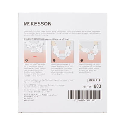 DRESSING, HYDROCOLLOID THIN STR 4"X4"