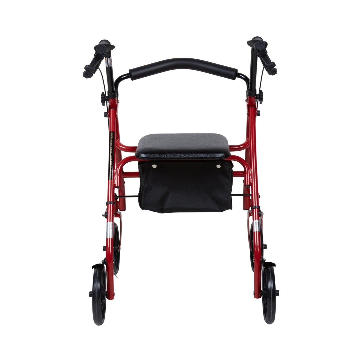 WALKER, ROLLATOR DURA FOLDINGSTEEL W/7.5" WHLS RED 350LB