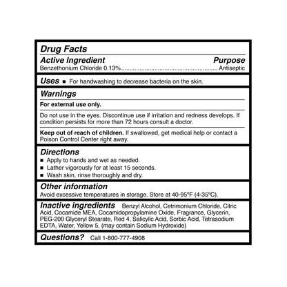 SOAP, MCKESSON ANTIB BENZETHONIUM CHLORIDE PUMP 18OZ