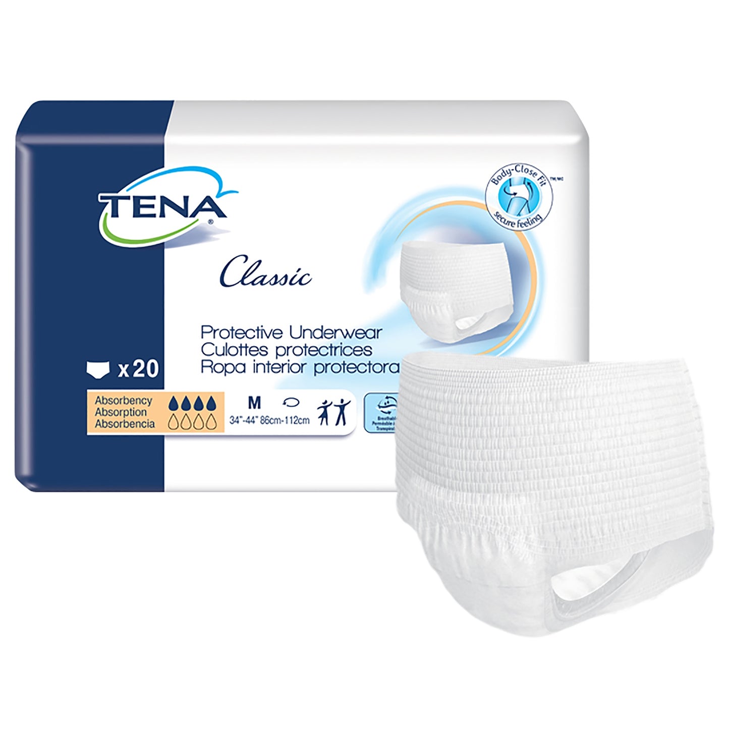 UNDERWEAR, TENA CLASSIC PROTECTIVE MED