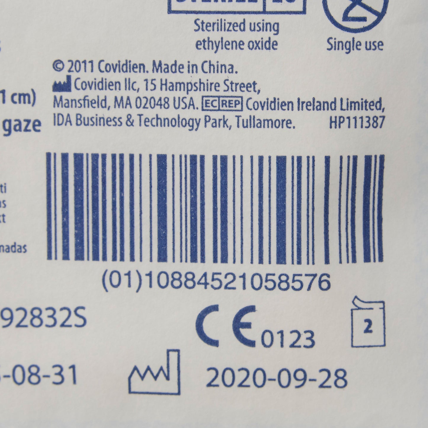 SPONGE, GAUZE 8PLY STR 2"X2"