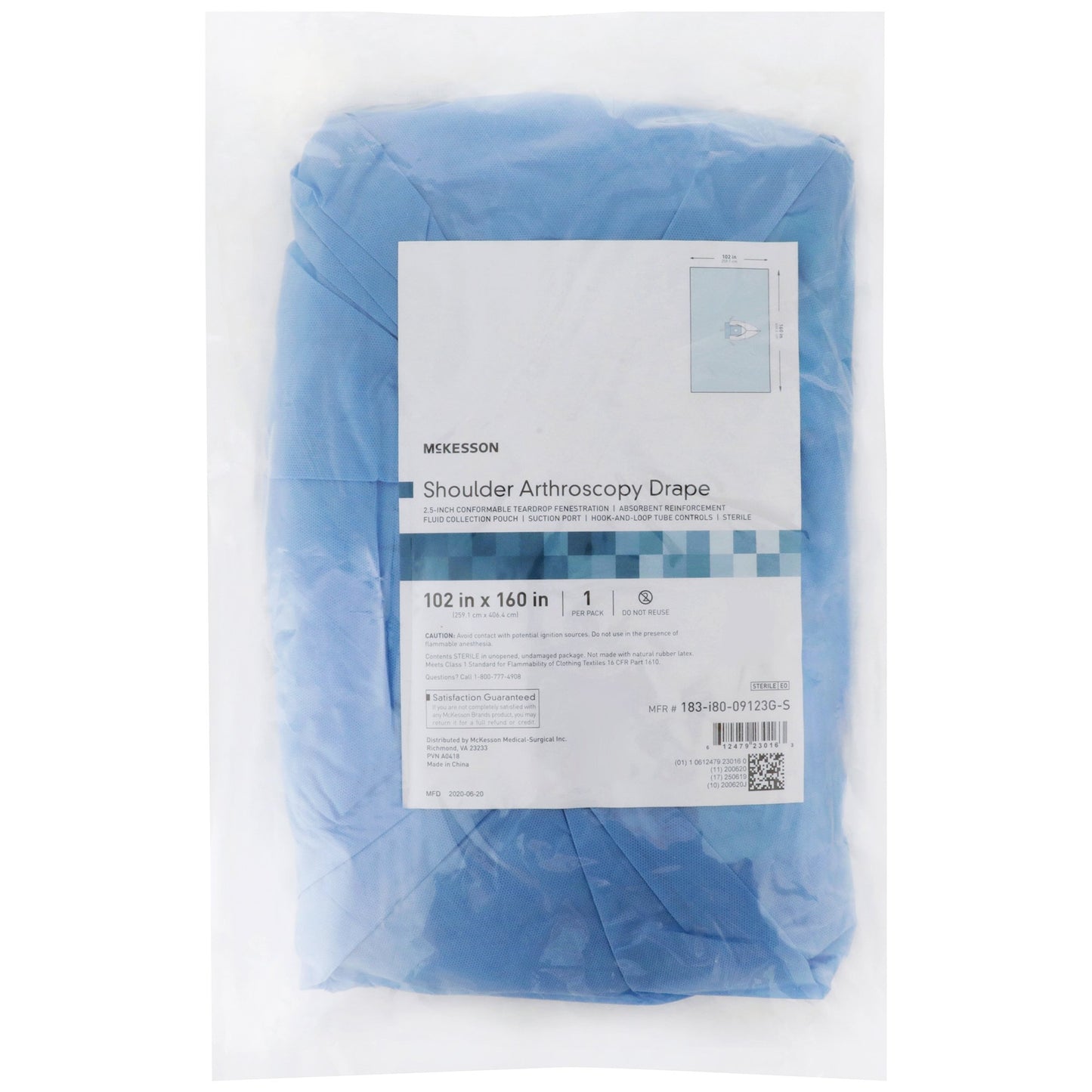 DRAPE, SURGICAL ORTHO SHLDR ARTHRO W/ABS 102"X160"