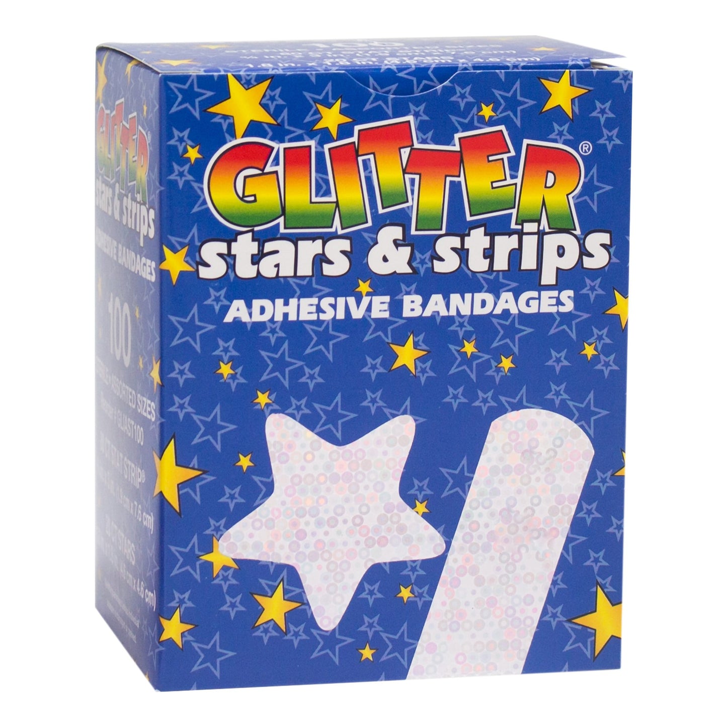 BANDAGE, GLITTER STRIPS 3/4"X3"