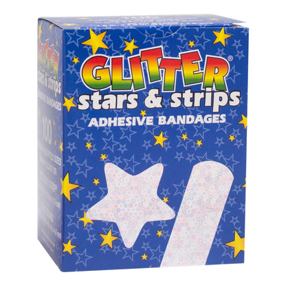 BANDAGE, GLITTER STRIPS 3/4"X3"