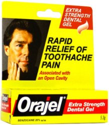ORAJEL MAX/STR, LIQ 20% 0.45OZ 9DELPH