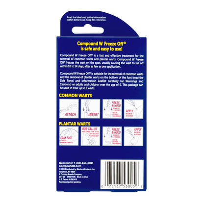 COMPOUND W, SPR FREEZE OFF 8APPL 9MEDTH