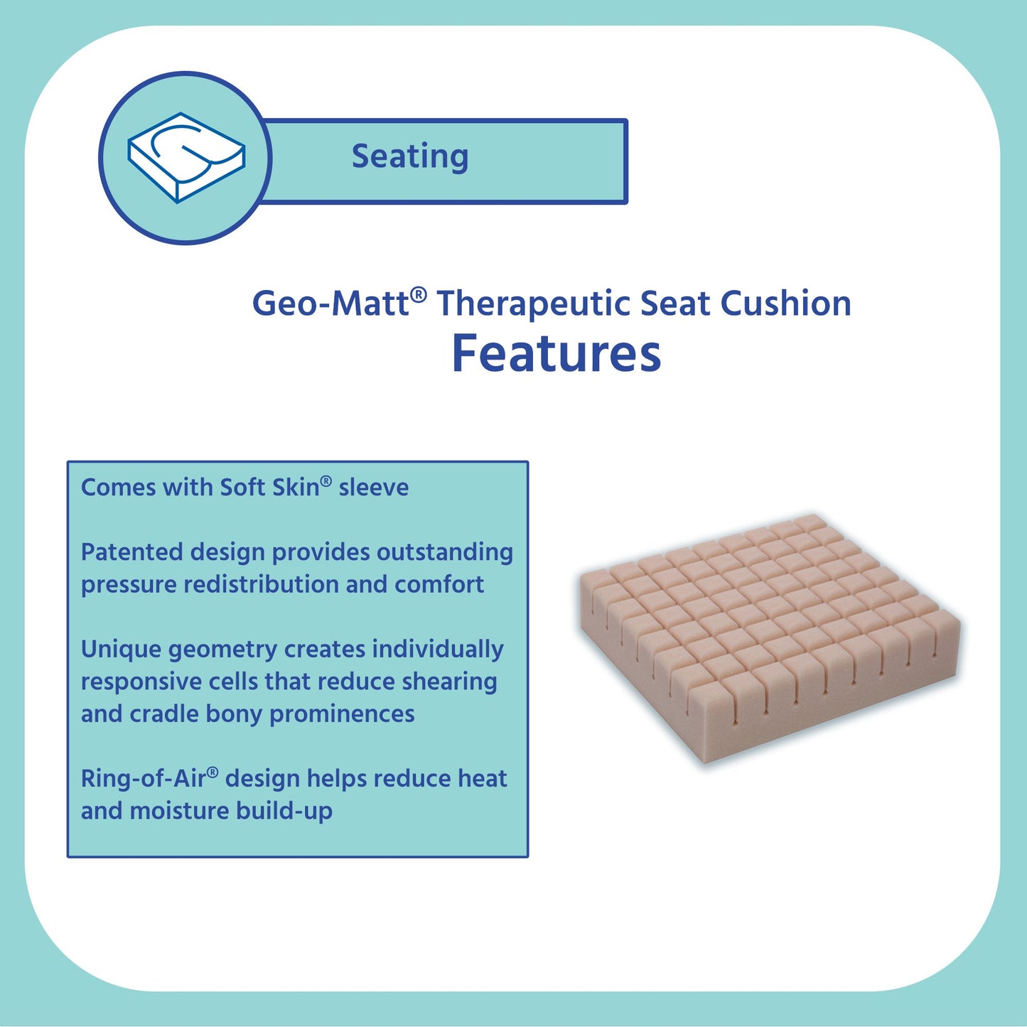 CUSHION WHEELCHAIR SOFTSKINSPAMME