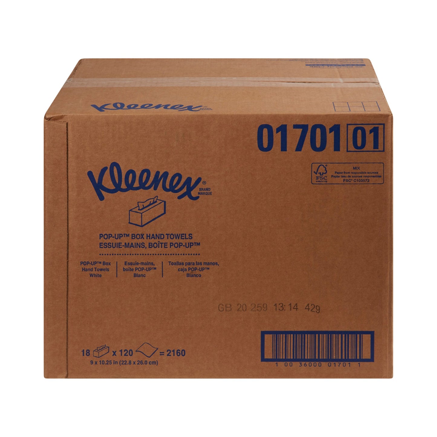 TOWEL, KLEENEX PREM POP-UP WHT1PLY