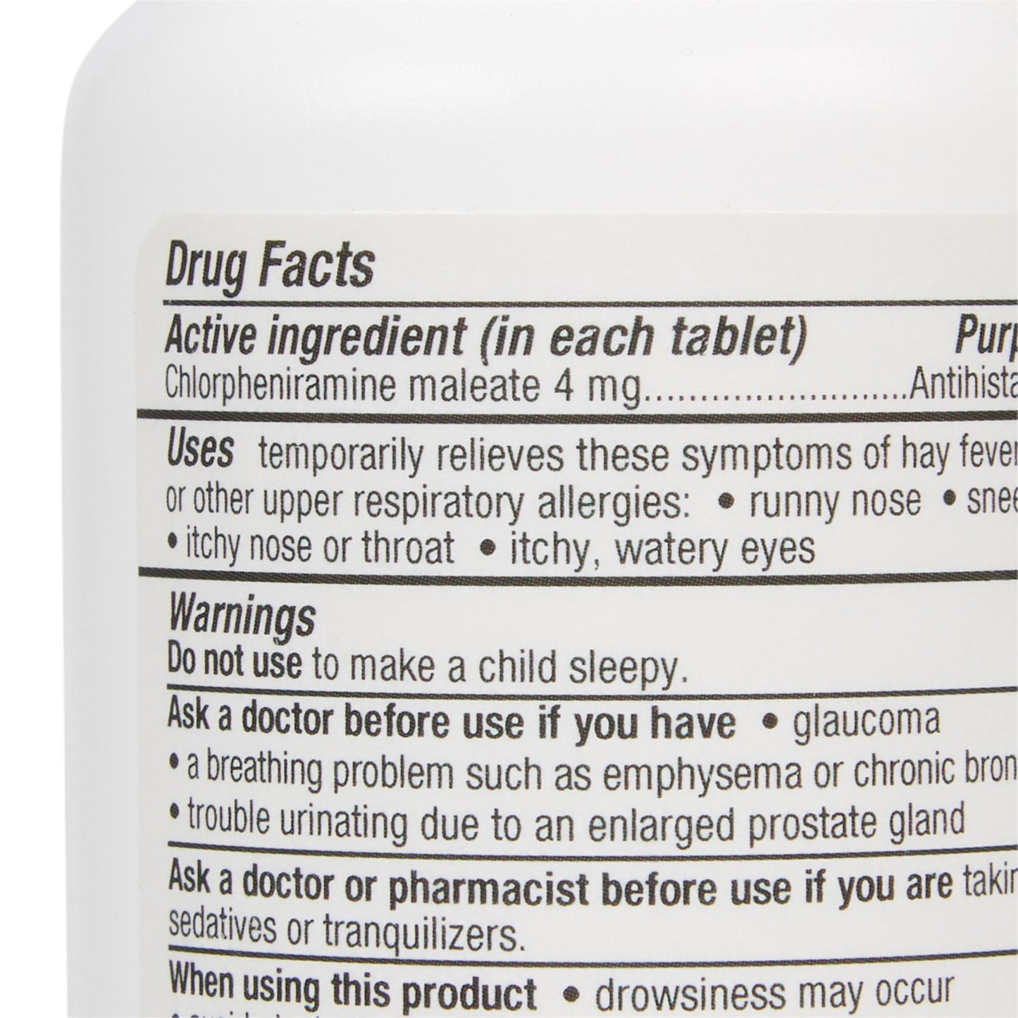 ALLERGY, TAB 4MG