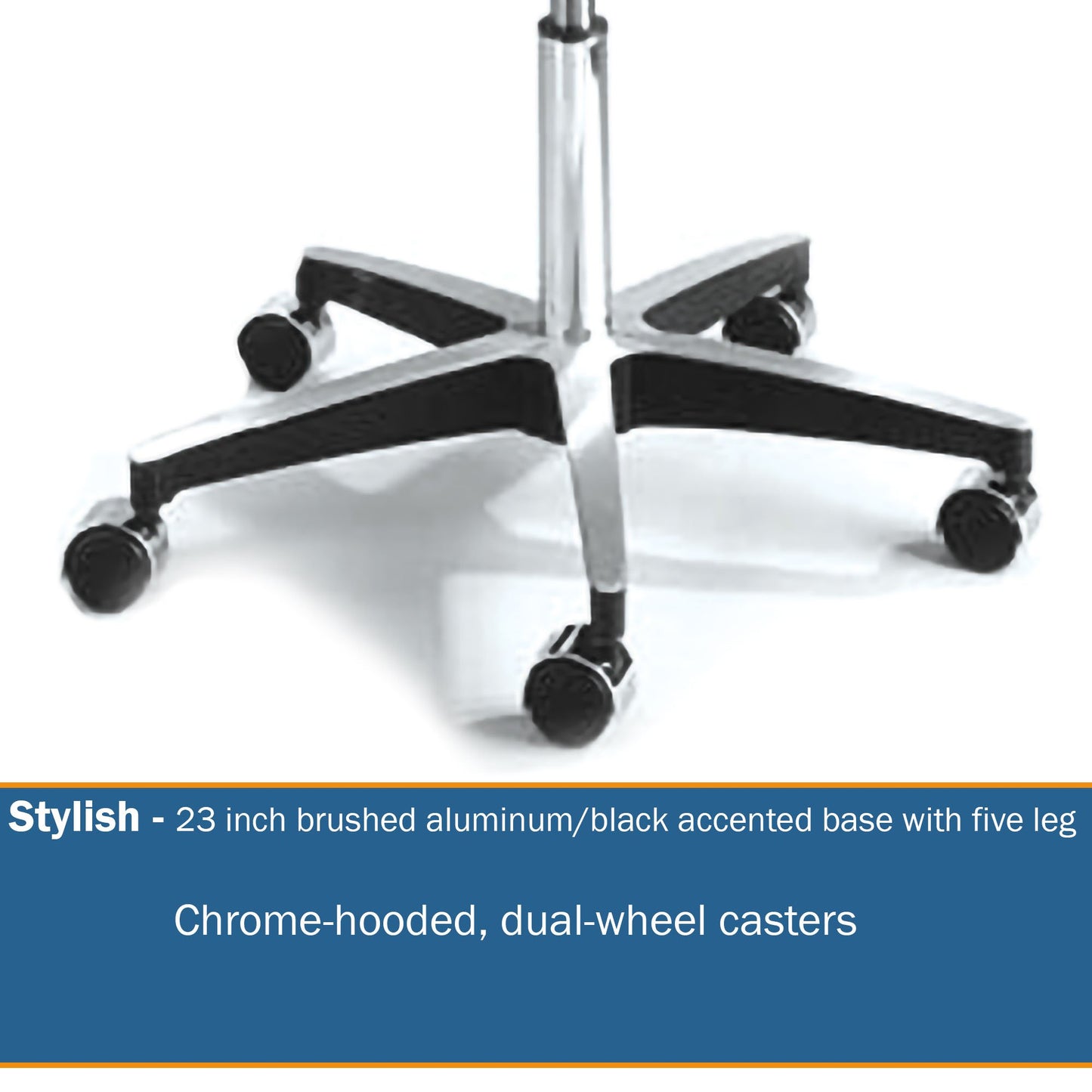 STOOL, EXAM PNEU 5LEG BLACKMGM81