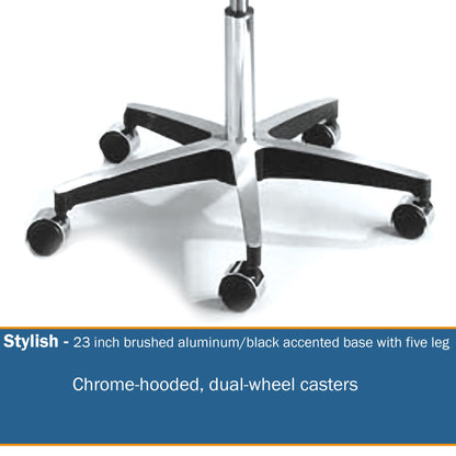 STOOL, EXAM PNEU 5LEG BLACKMGM81