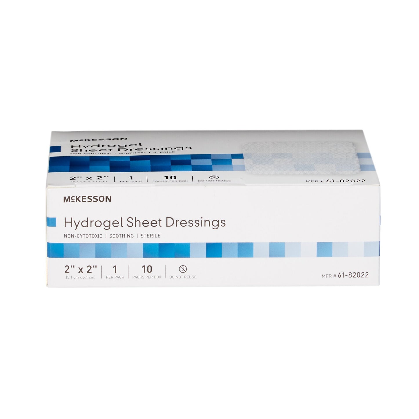 DRESSING, HYDROGEL SHEET STR LF 2X2