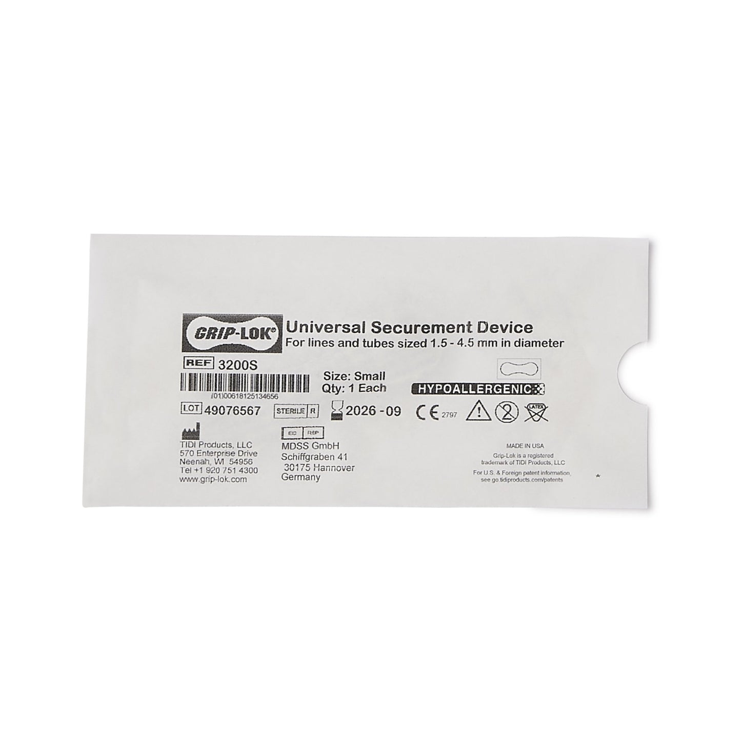 DEVICE, SECUREMENT FOLEY CATHETER GRIP-LOK SM