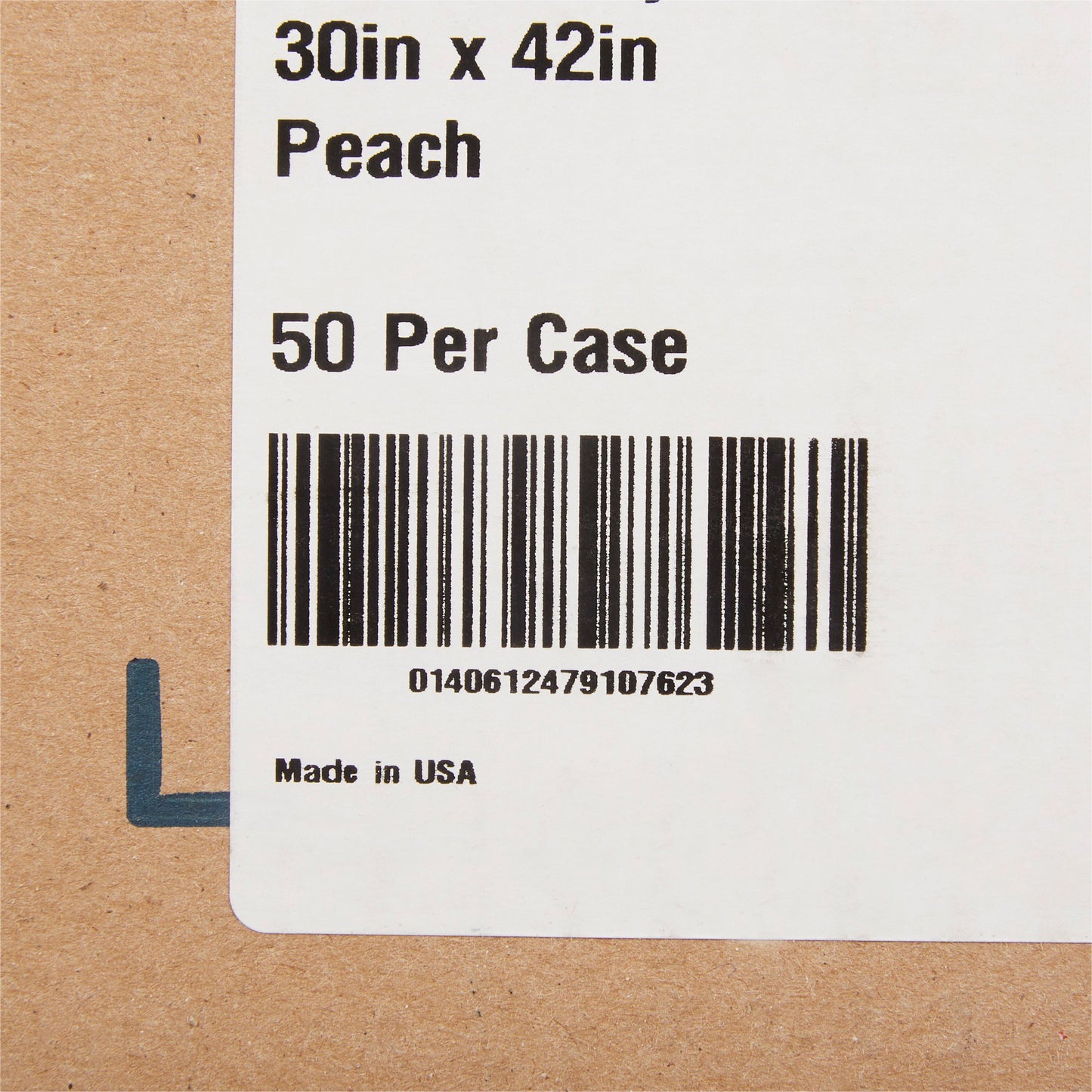 GOWN, EXAM T/P/T F/B OPN PEACH30X42