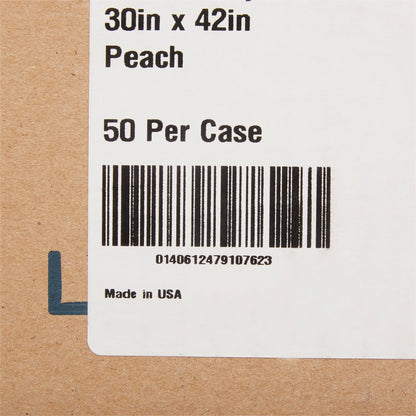 GOWN, EXAM T/P/T F/B OPN PEACH30X42