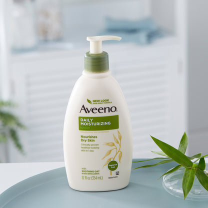 LOTION, AVEENO MOISTURE W/PUMP12OZ