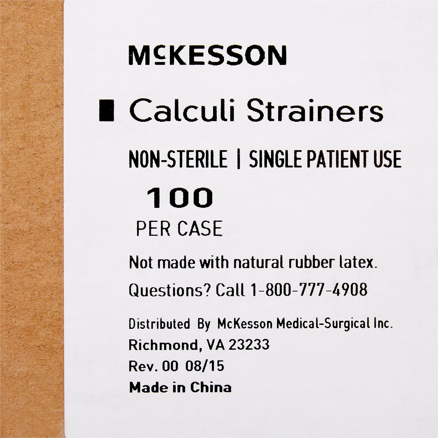 STRAINER, CALCULI LF