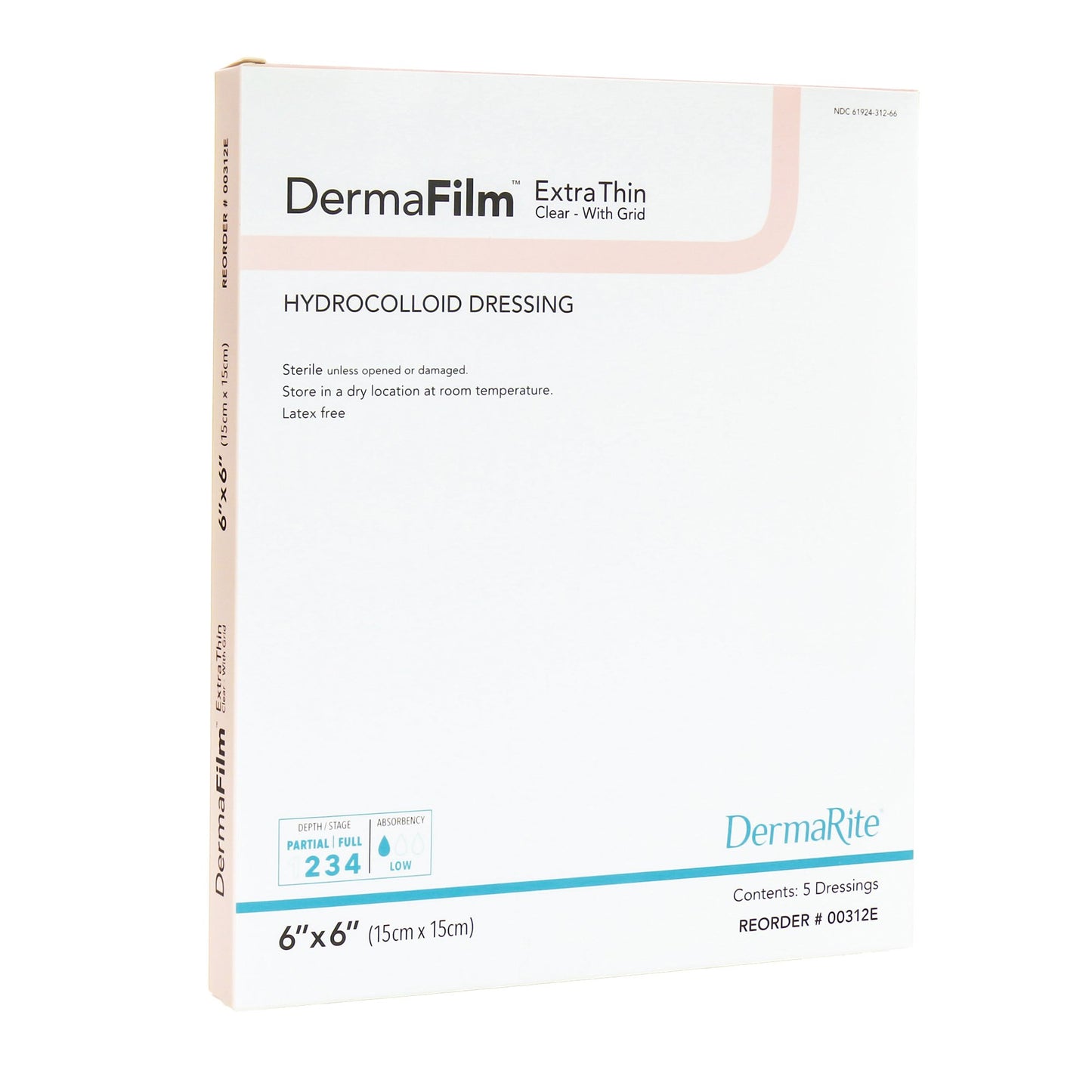 DRESSING, WND HYDROCOLLOID X-THIN 6"X6"