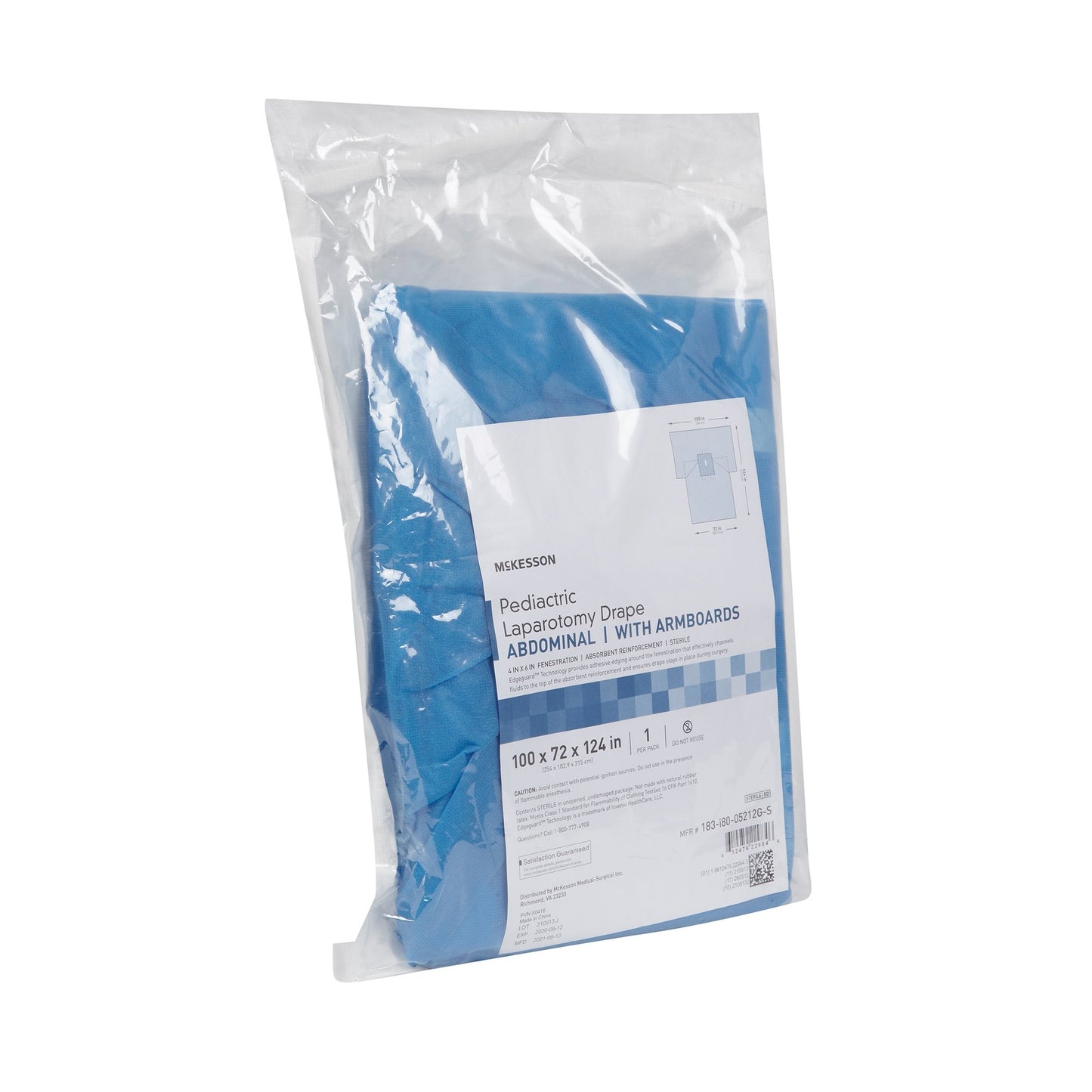 DRAPE, SURGICAL PED LAPAROTOMYSTR 72"X124"