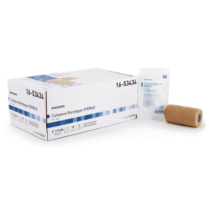 BANDAGE, COHESIVE STR TAN 4"