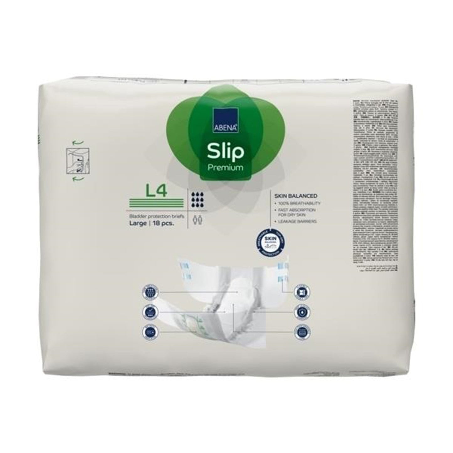 BRIEF, INCONT ABENA SLIP PREMADLT L4 LG