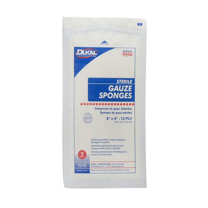 SPONGE, WND CARE GAUZE STR 8X412PLY