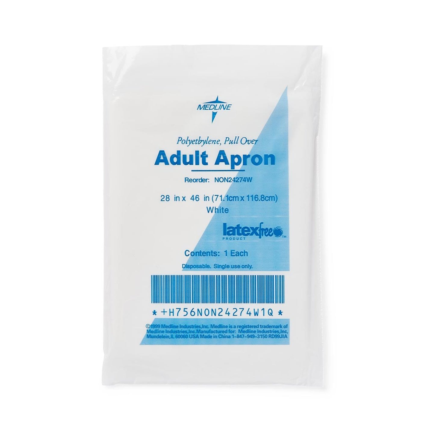 APRON, POLY DISP 28"X46"