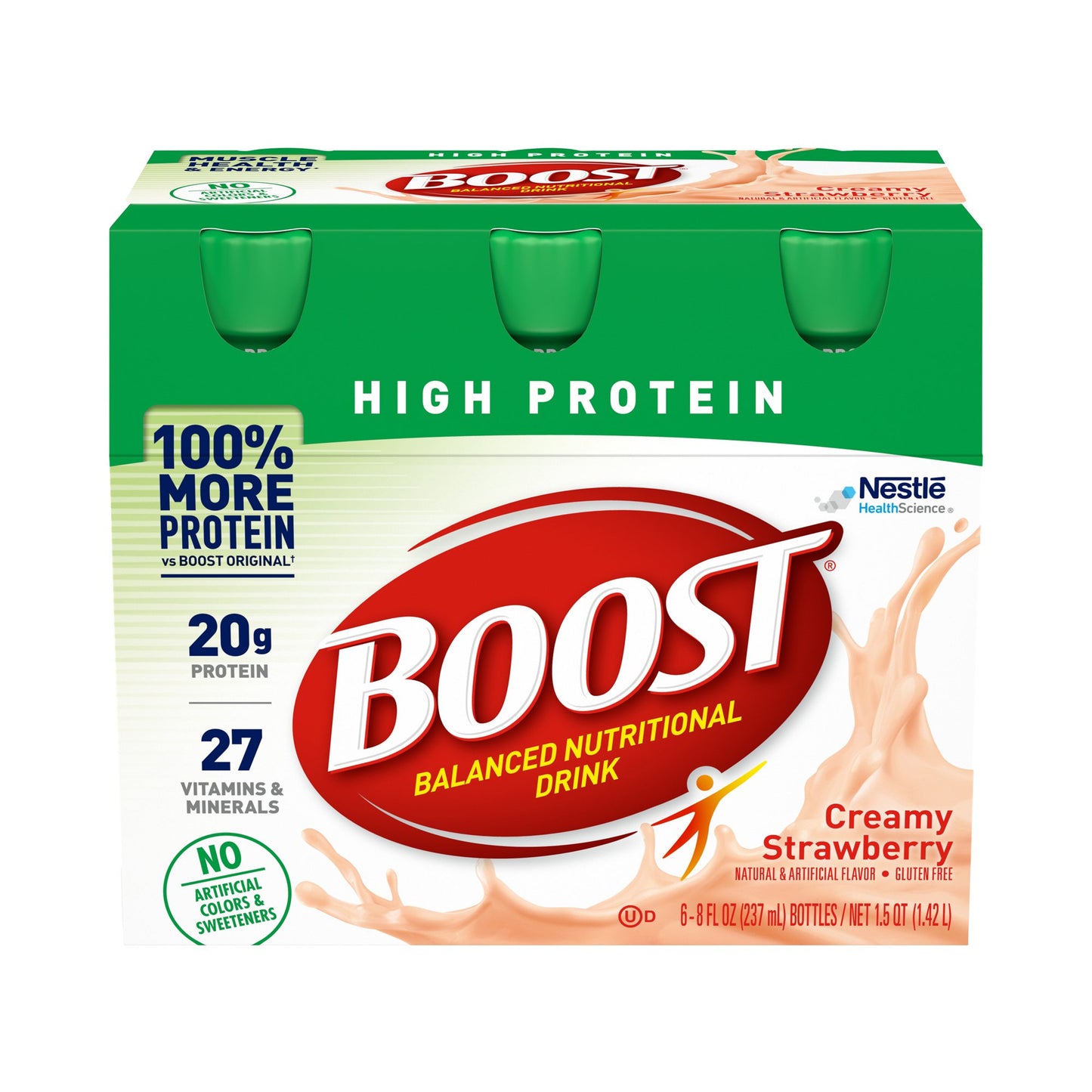 BOOST, HI PROTEIN STRAWBERRY 8OZ