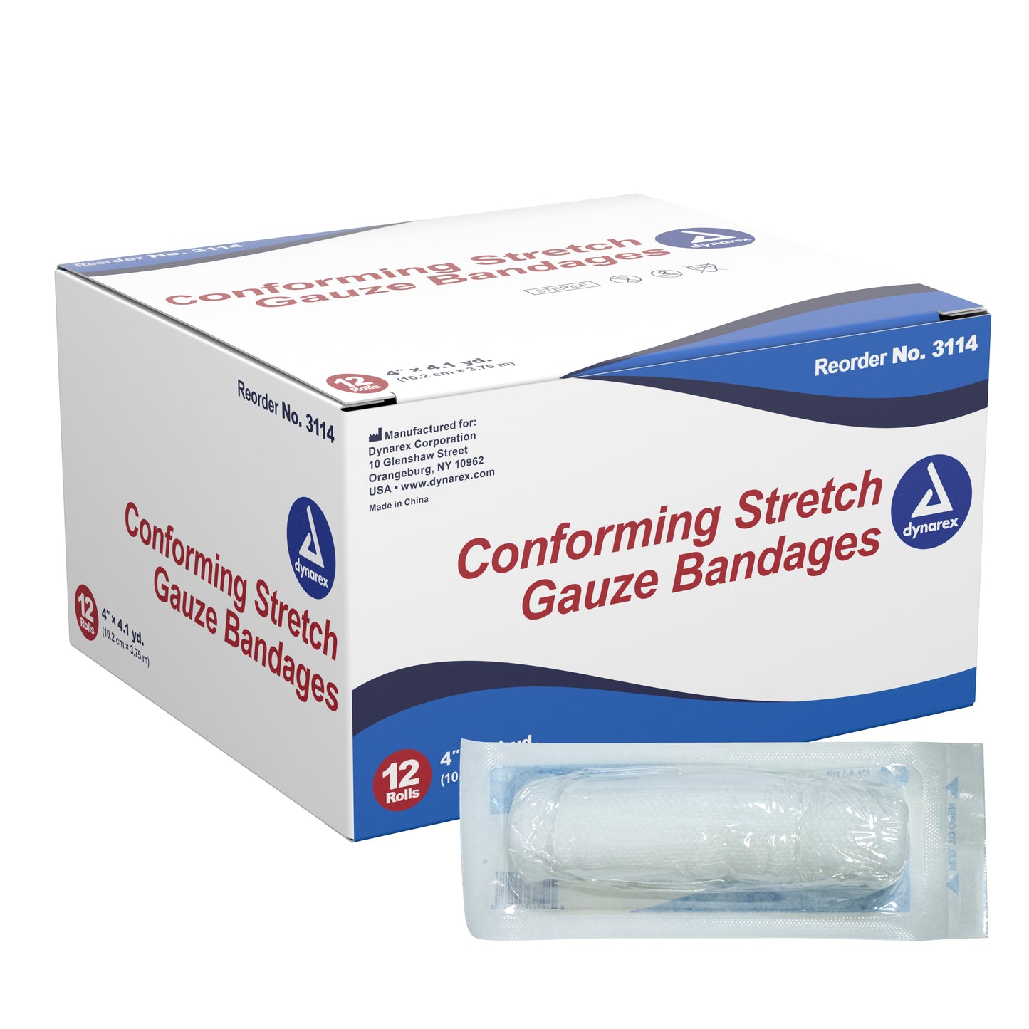 BANDAGE, GAUZE STRCH STR 4"X4.1YDS