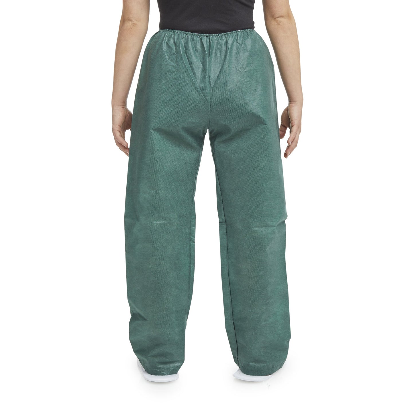 PANTS, SCRUB NONWOVEN LF ELASWAIST DRK GRN SM