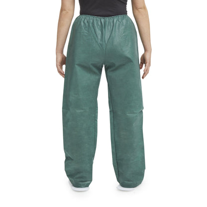 PANTS, SCRUB NONWOVEN LF ELASWAIST DRK GRN SM