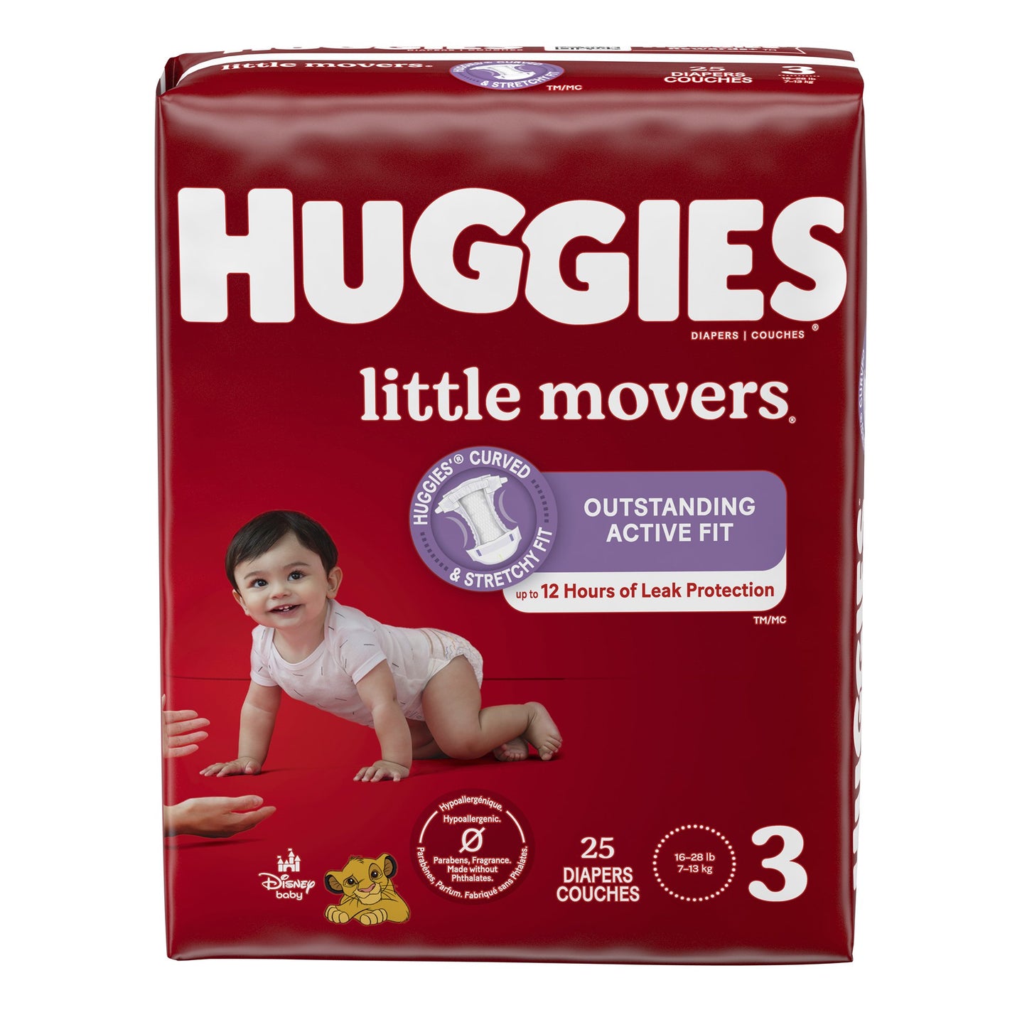 DIAPER, HUGGIES LITTLE MOVERSJUMBO SZ3