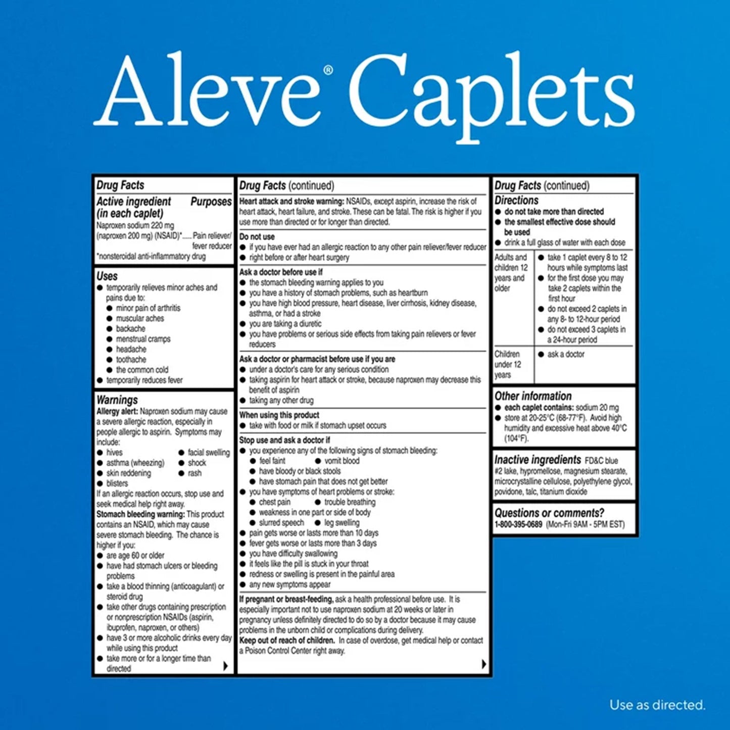ALEVE, CAP NAPROXEN SODIUM 220MG