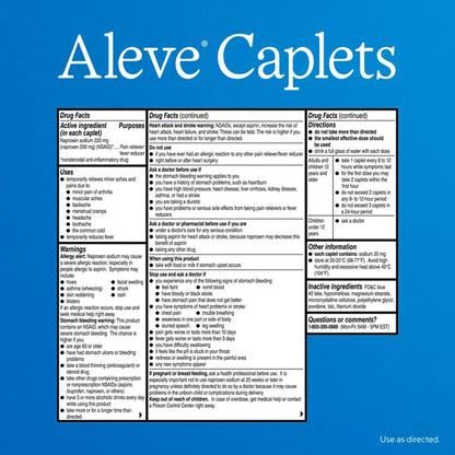 ALEVE, CAP NAPROXEN SODIUM 220MG