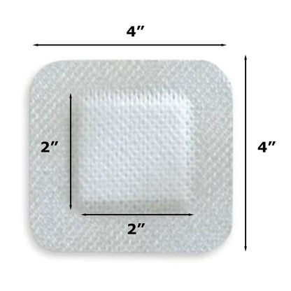 DRESSING, ISLAND BORDER-GAUZEN/S LF 4"X4"